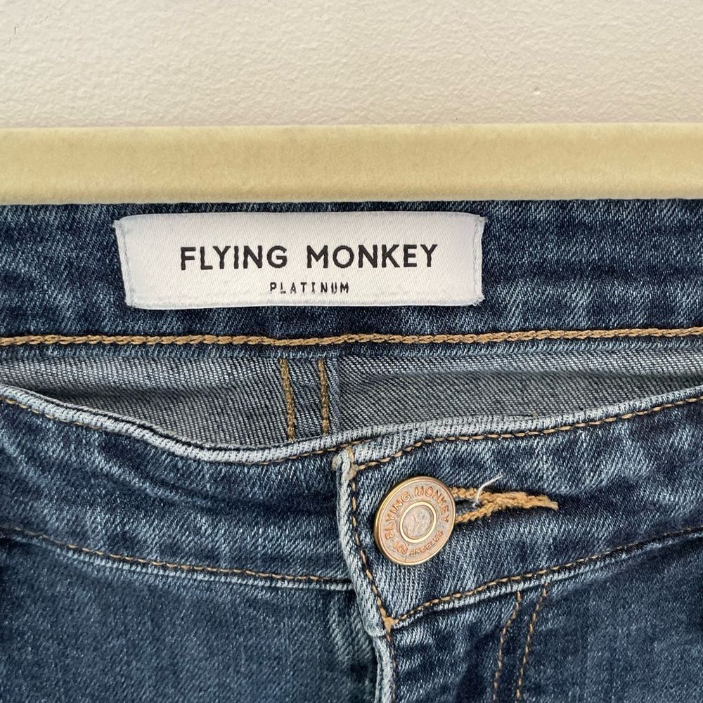 FLYING MONKEY Platinum jeans Size 30 distressed medium wash - Picture 4 of 8